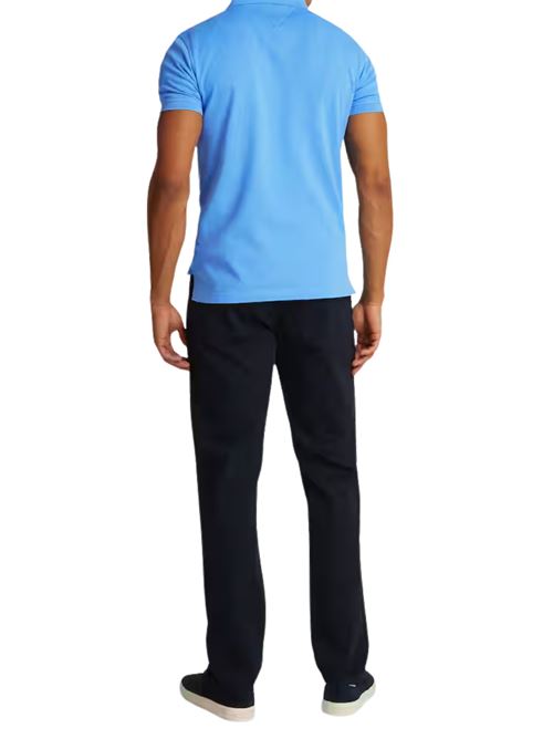 Polo uomo azzurra in cotone Tommy Hilfiger | MW0MW17771C30